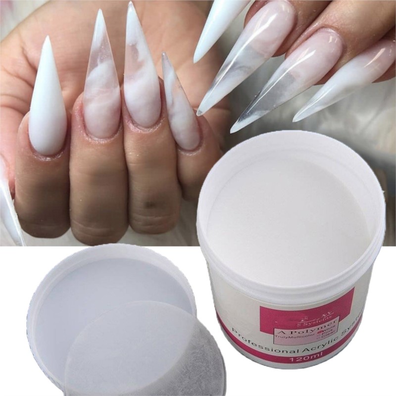 Acrylic Powder Clear - 1 vaso di polvere acrilica per
