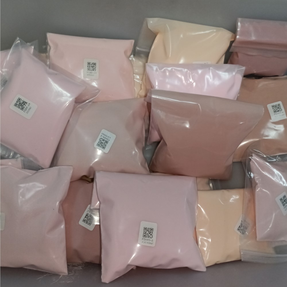 Acrylic Powder Clear - 100g rosa nudo marrone chiodo polvere